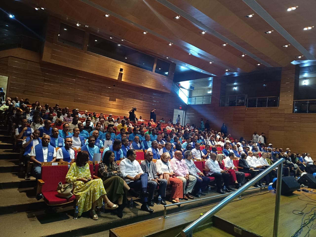 Auditorio Juan Bosch de la Biblioteca Nacional durante la graduación